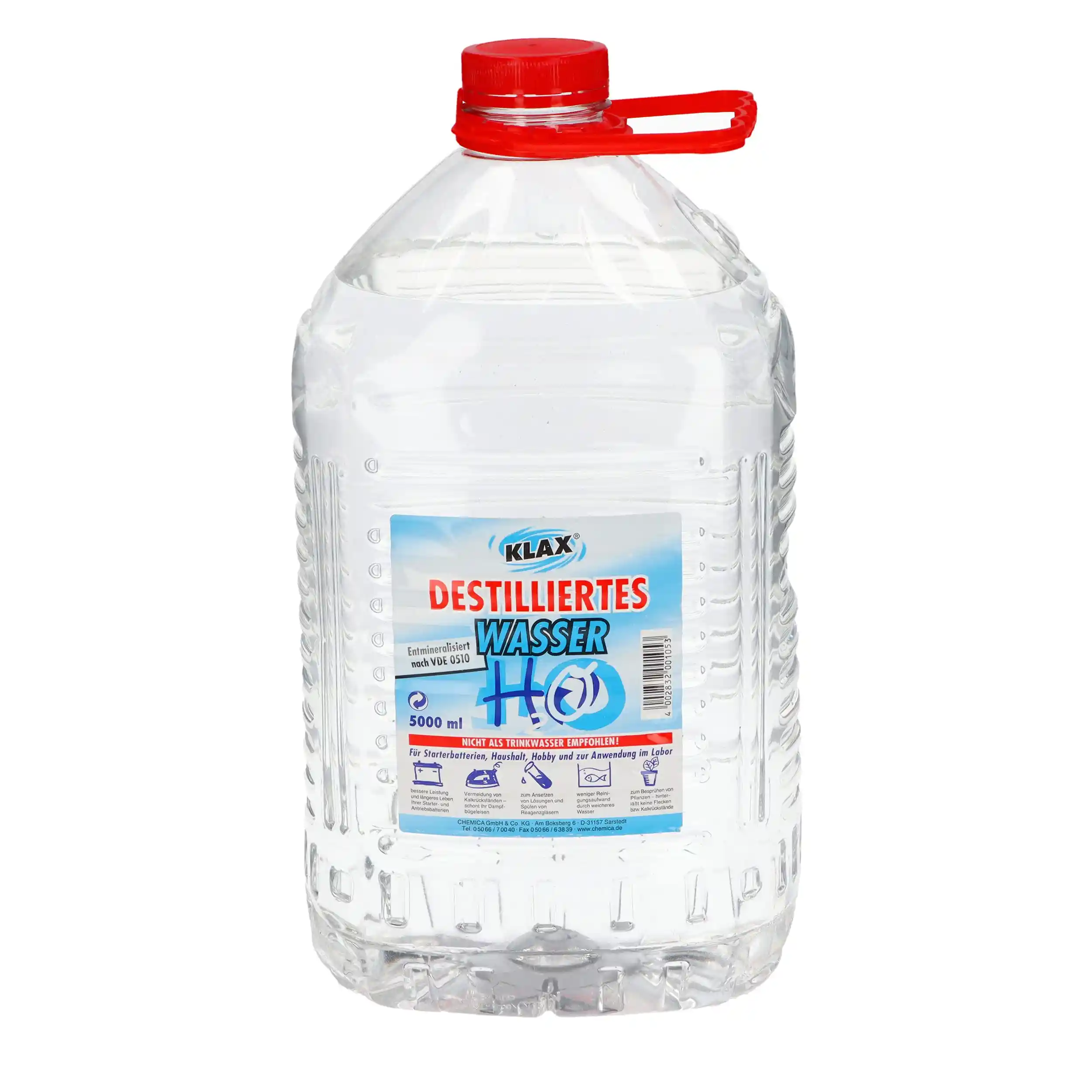 صادرات آب مقطر 5 لیتری